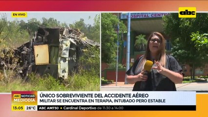 Único sobreviviente del accidente aéreo está intubado en terapia, pero estable