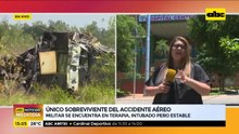 Único sobreviviente del accidente aéreo está intubado en terapia, pero estable