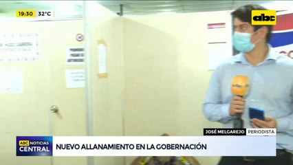 Nuevo allanamiento en la Gobernación de Central