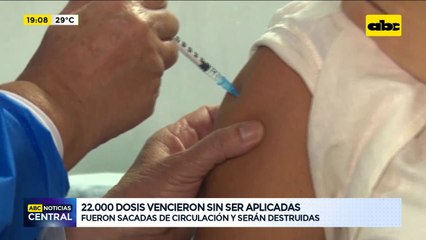 Dosis de vacunas vencieron sin ser aplicadas