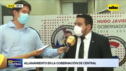 Concluye allanamiento en el Consejo de Salud departamental de Central