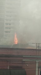 Incendio en microcentro de Asunción