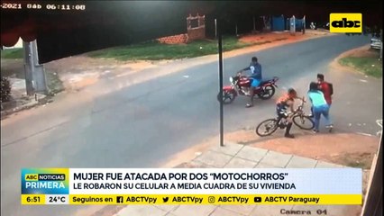Mujer fue atacada por dos motochorros a media cuadra de su vivienda