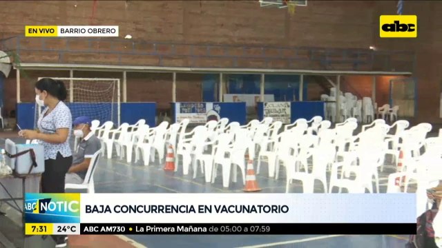 Baja concurrencia en vacunatorio de Barrio Obrero