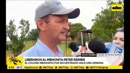 Liberación de Peter Reimer: "esperé la llamada toda la noche y se contactaron esta mañana"