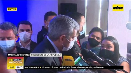 Abdo reafirma apoyo a Giuzzio y a las FTC, a pesar de constantes "fracasos"