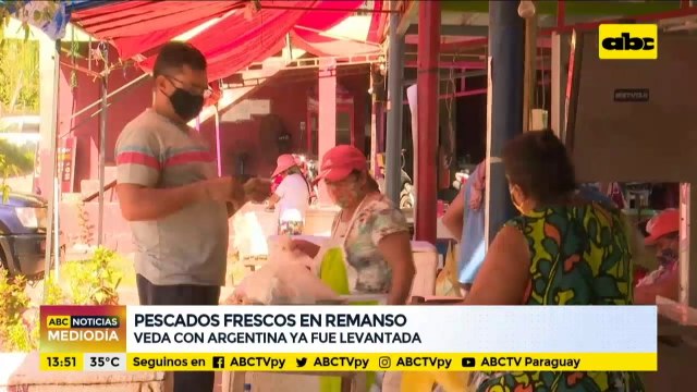 Ofrecen pescados frescos en Remanso