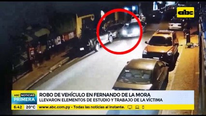Roban vehículo en Fernando de la Mora
