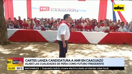 Cartes lanza candidatura a la presidencia de la ANR