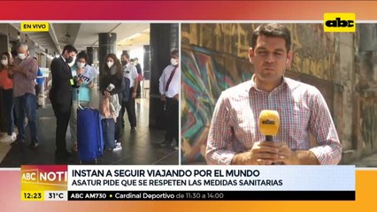 Instar a seguir viajando y respetando las medidas sanitarias