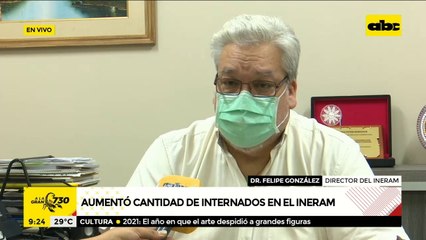 Aumentó cantidad de internados en el INERAM