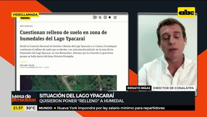 Cuestionan relleno de suelo en zona de humedales del Lago Ypacaraí