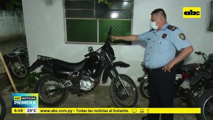 Menor de 14 años detenido por robo de motos