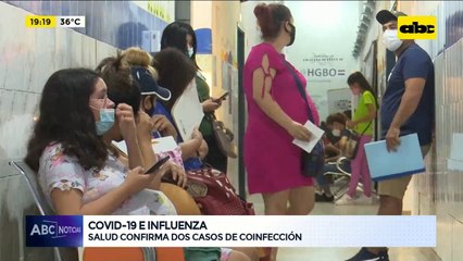 Dos casos confirmados de covid-19 con influenza