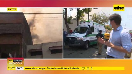 Bomberos voluntarios contuvieron incendio en san Vicente