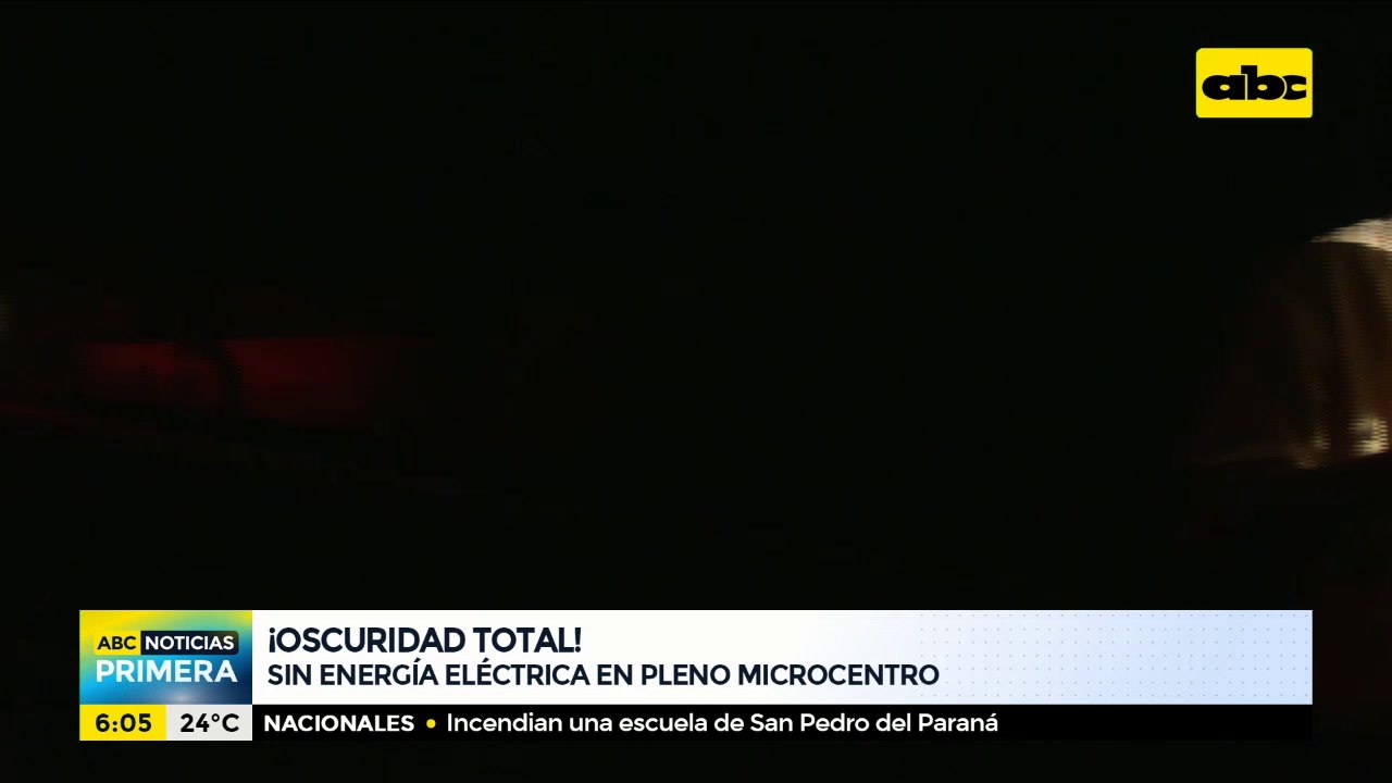 A oscuras en el microcentro