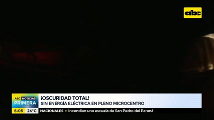 A oscuras en el microcentro