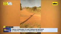 Fuego consumió 70 hectáreas en Natalio