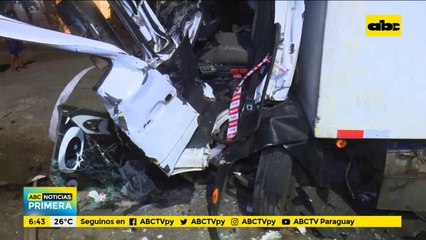 Un herido tras fuerte choque en Mariano Roque Alonso