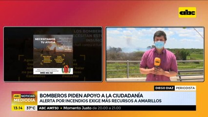 Incendios: Bomberos piden apoyo a la ciudadanía