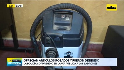 Dos hombres ofrecían artículos robados y fueron detenidos