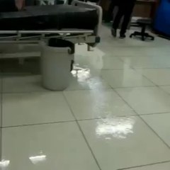 La lluvia inundó parte del centro asistencial