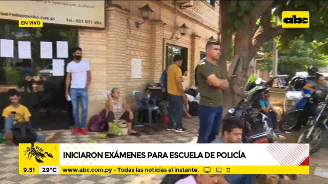 Iniciaron los exámenes para el ingreso a la escuela de policía