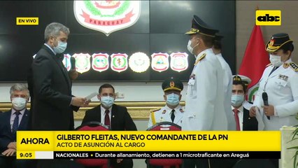 Gilberto Fleitas asume como Comandante de la Policía Nacional