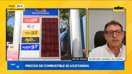 Precios de combustibles sufrirían ajustes
