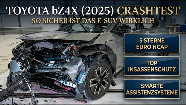 Kompaktes E-SUV im Check: Toyota bZ4X Crashtest 2025 erklärt
