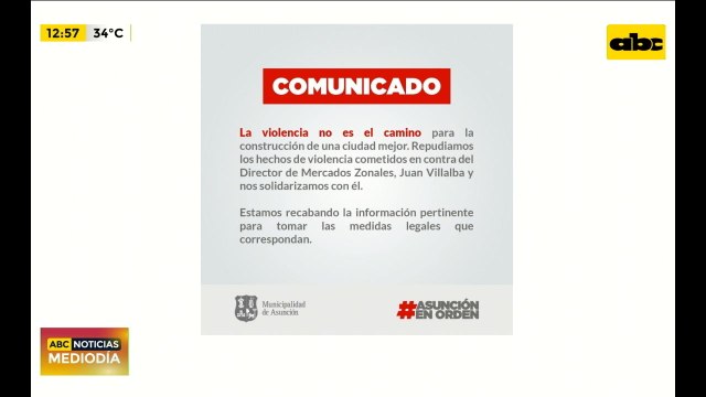 Comuna repudia violencia contra director del mercado siendo que este fue un iniciador de la golpiza