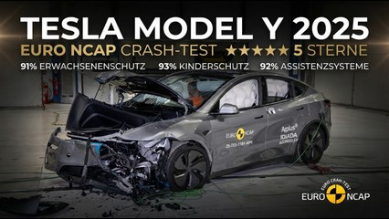 Euro NCAP Test: Wie gut schützt der Tesla Model Y 2025 wirklich?