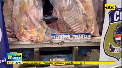 Contrabando: Incautan 10 toneladas de carne