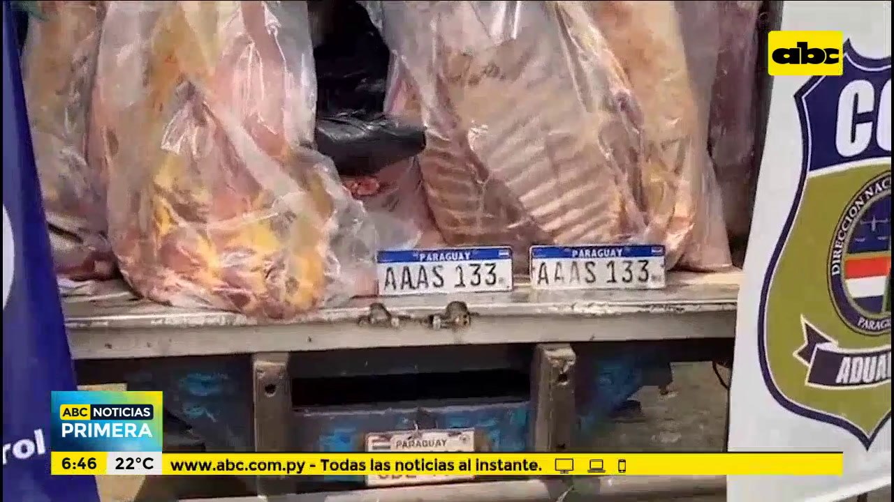 Contrabando: Incautan 10 toneladas de carne