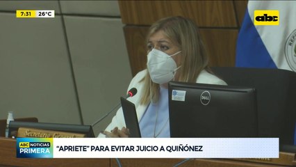 Velázquez confirma “aprietes” para evitar juicio político a Quiñónez