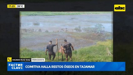 Caso Dahiana: comitiva fiscal halla restos óseos en tajamar