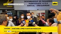 José Ariel López ya esta en nuestro país