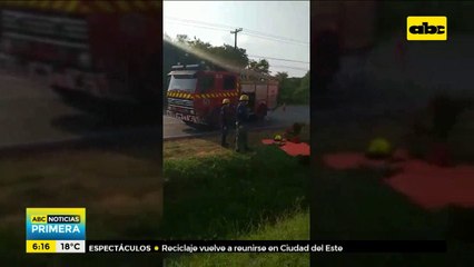Accidente con derivación fatal en Ypané