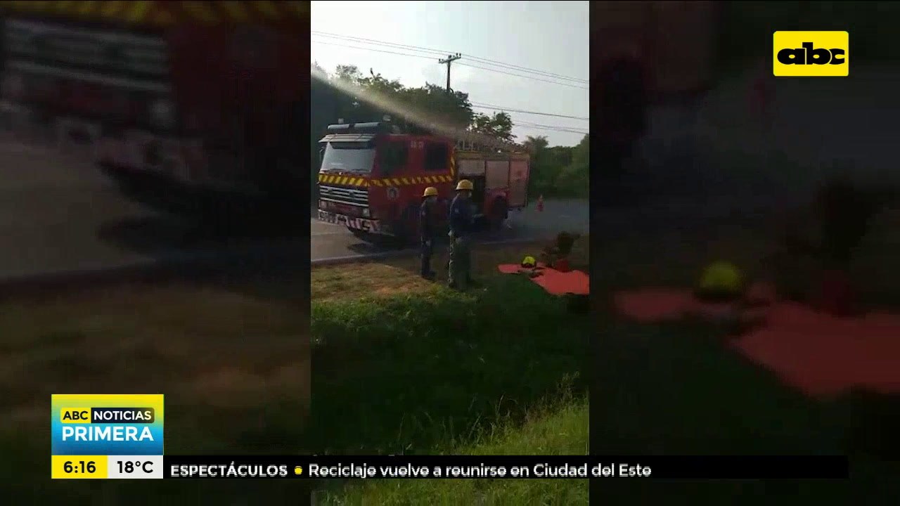 Accidente con derivación fatal en Ypané