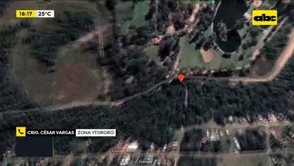 Hallan vehículo incendiado con una persona adentro en Ytororo