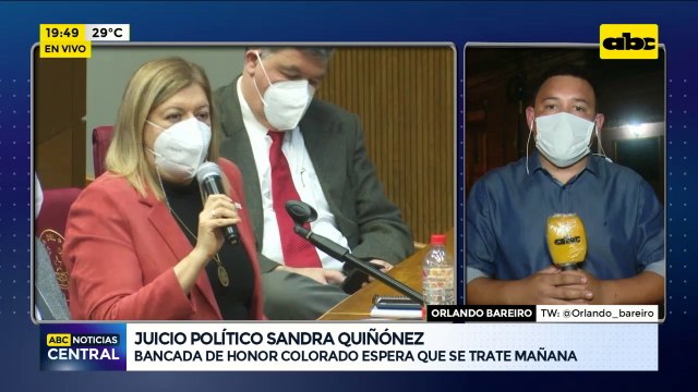 Diputados trata mañana juicio a Sandra Quiñónez