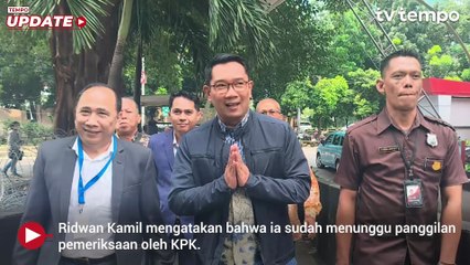 Ridwan Kamil Bakal Kooperatif dalam Dugaan Korupsi Bank BJB yang Diusut KPK
