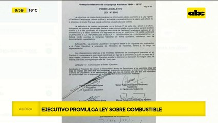 Mario Abdo promulga ley de subsidio a combustibles de Petropar