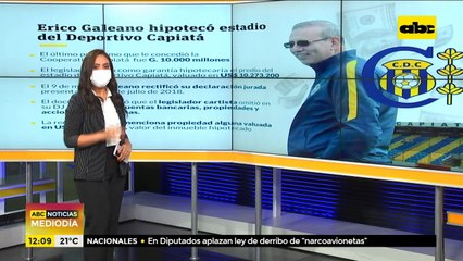 Erico hipotecó estadio de Deportivo Capiatá valuado en US$ 10.273.200