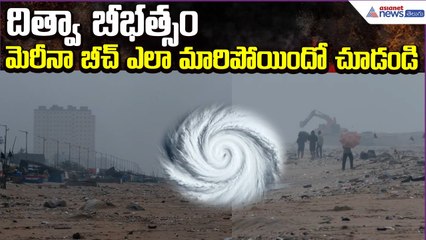 Cyclone Ditwah Update: దిత్వా బీభత్సం.. మెరీనా బీచ్‌ ఎలా మారిపోయిందో చూడండి | Asianet News Telugu