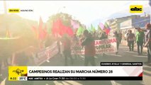 Marcha campesina: arrancó la movilización en Asunción