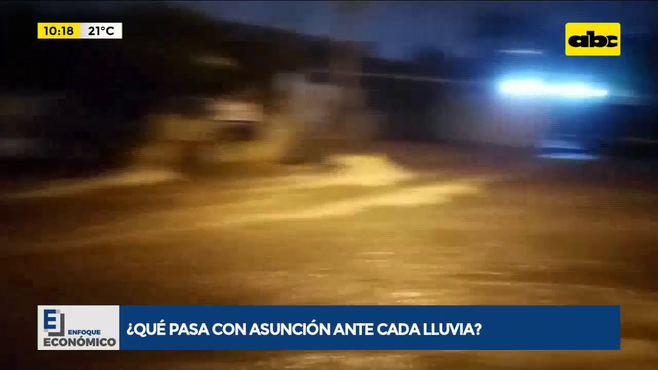 Asunción inundada por falta de Desagües
