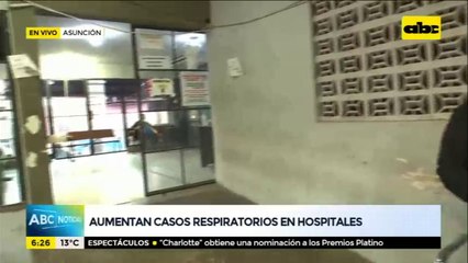 Aumentan casos respiratorios en hospitales