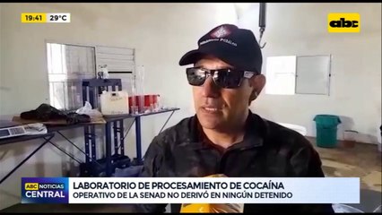 Detectan laboratorio de procesamiento de cocaína