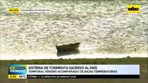 Tormenta se extiende: se desatan lluvias con fuertes vientos en varios puntos del país